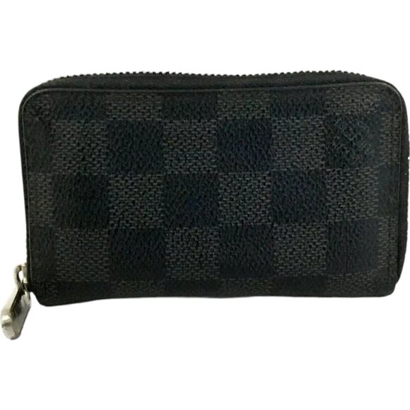 275156BO (L1) Louis Vuitton Wallet Coin Case Black Damier Graphite - Picture 1 of 9